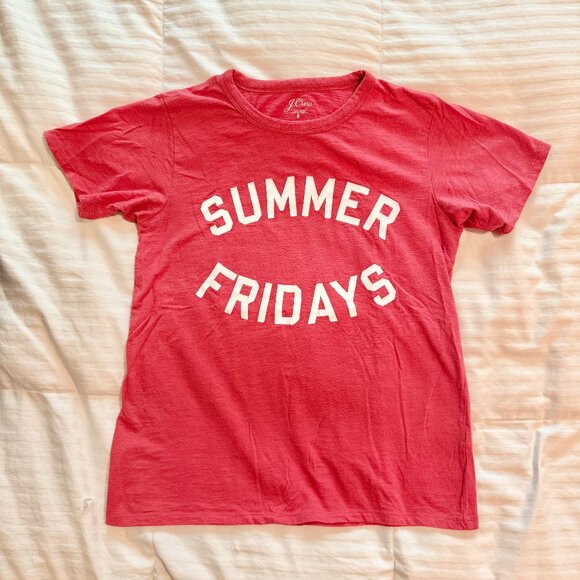 JCrew Summer Fridays T Shirt Size Small - Picture 1 of 6